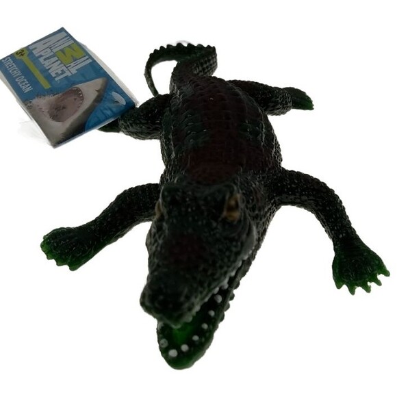 Crocodile Toy Major Life Like Stretchable Squishy Alligator Croc Toy Beaded Blip - Picture 8 of 13